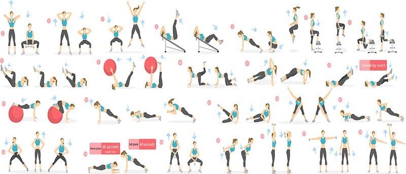Pilates Movements wallpaper mural