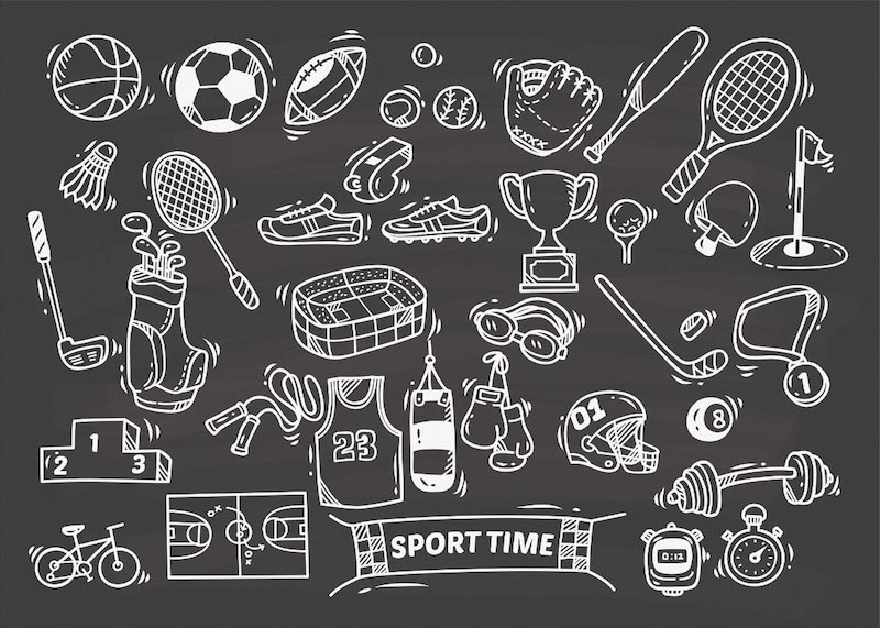 Sports Symphony wallpaper mural