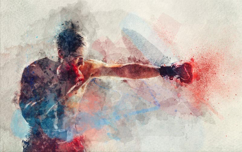 Boxing Champion wallpaper mural