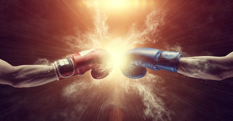 Boxing Ring Rumble wallpaper mural