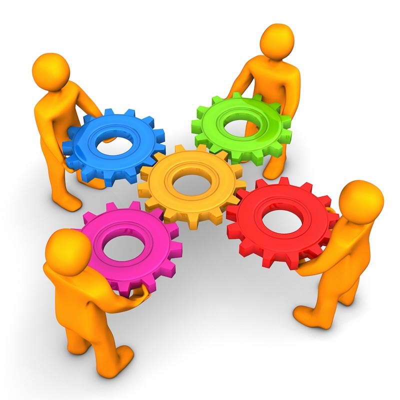 Teamwork wallpaper mural