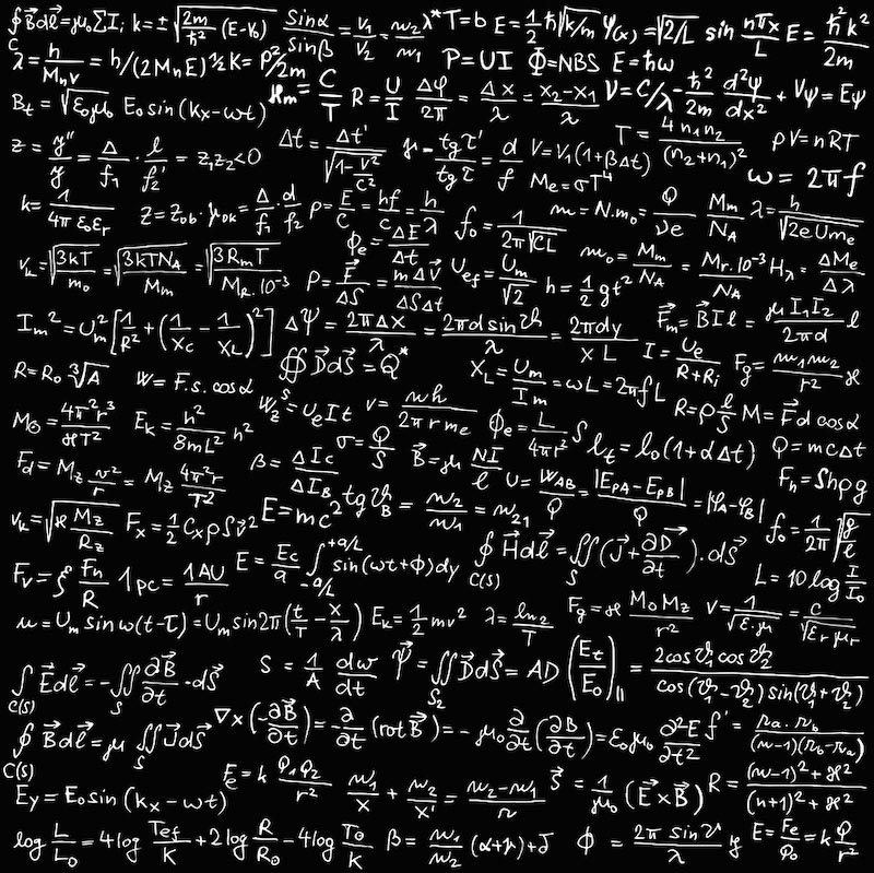 Mathematical Formulas wallpaper mural