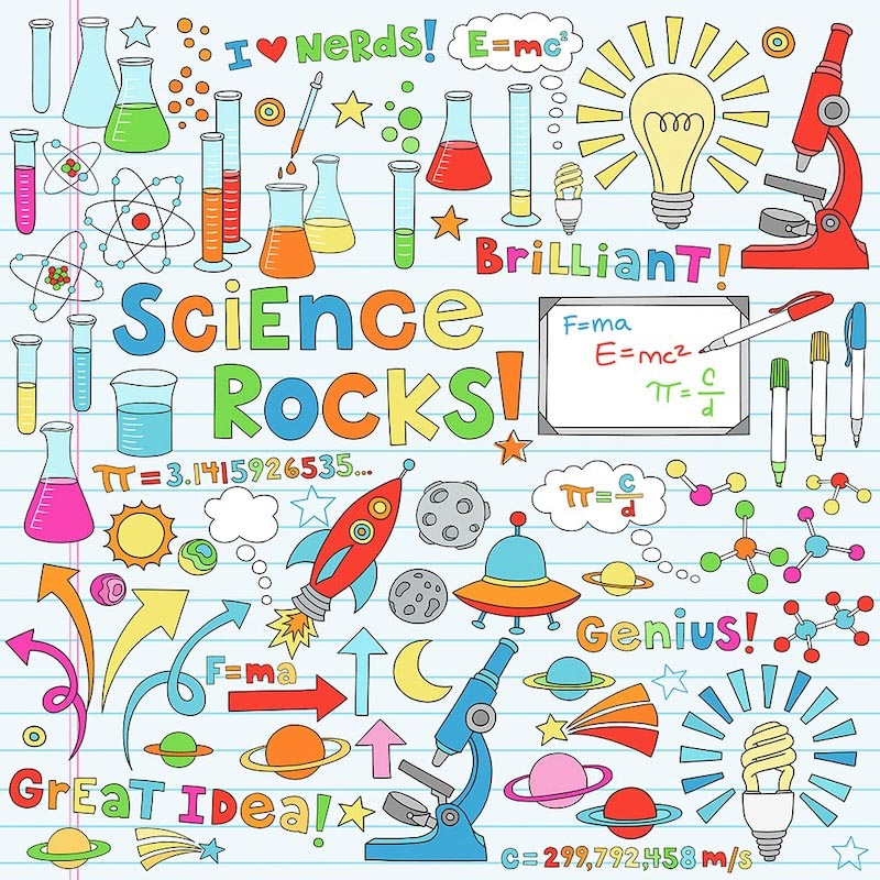 Science Is Cool wallpaper mural