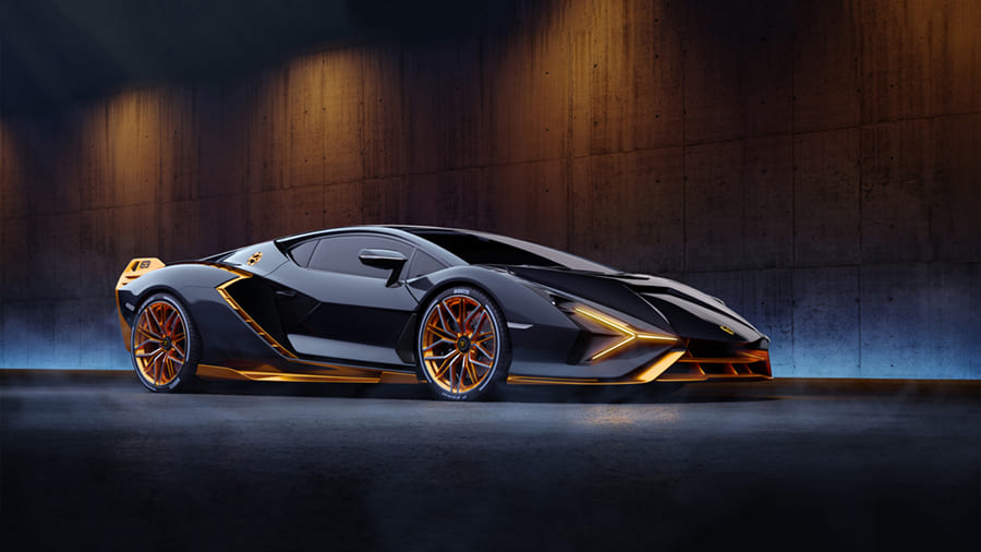 Luxury Lamborghini wallpaper mural
