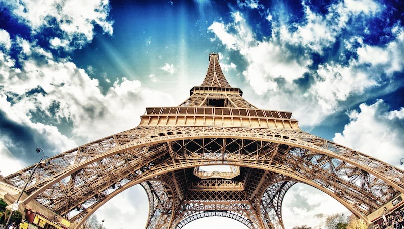 Eiffel In The Sky wallpaper mural