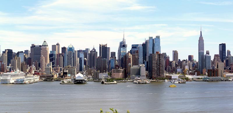 Manhattan Shoreline wallpaper mural