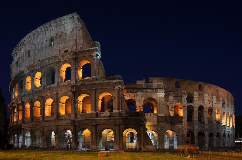The Lights Of The Colosseum wallpaper mural