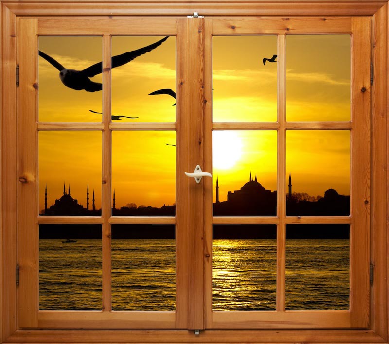 My House Has A View Of Istanbul wallpaper mural