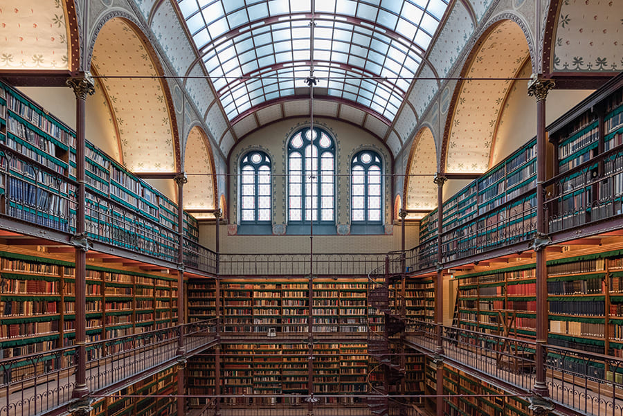 Library wallpaper mural