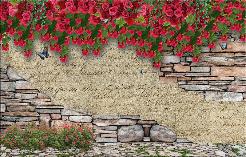 Flower Wall wallpaper mural