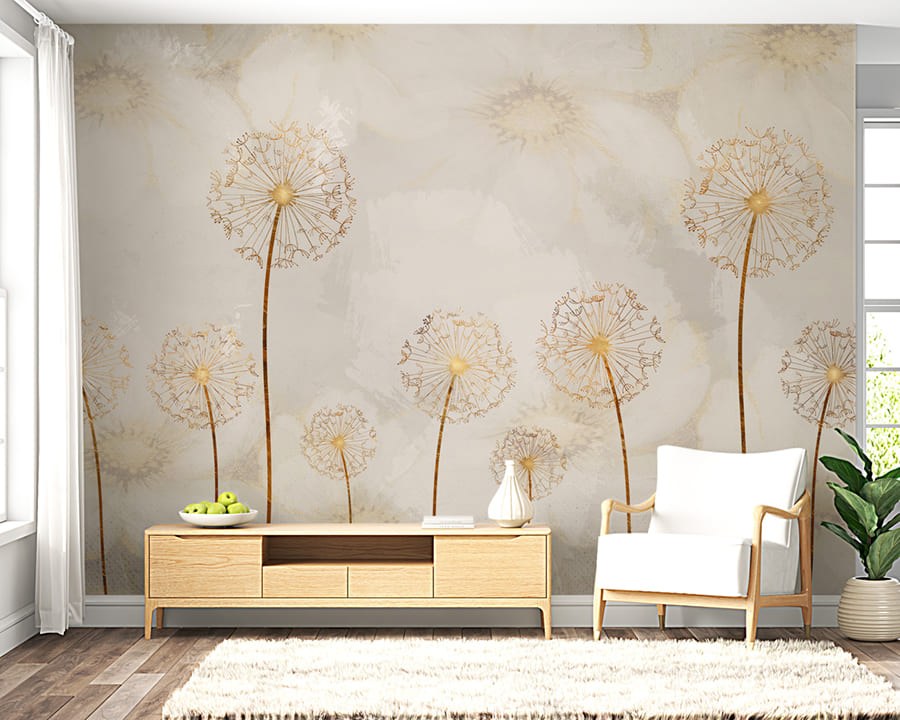 Decorative dandelion flower artwork