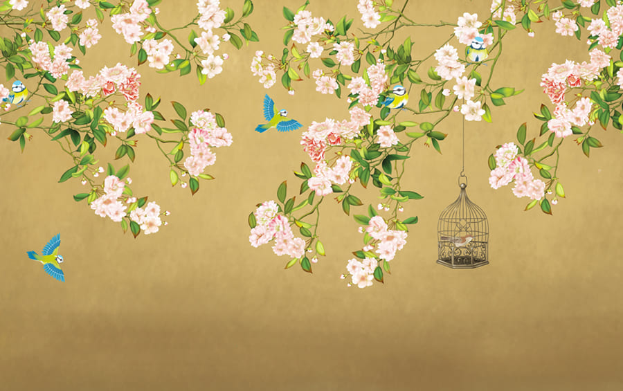 Chinoiserie Design wallpaper mural