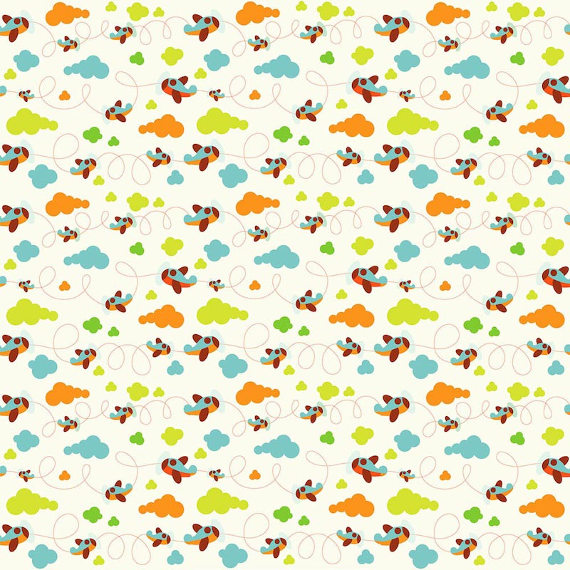 Planes And Clouds wallpaper mural