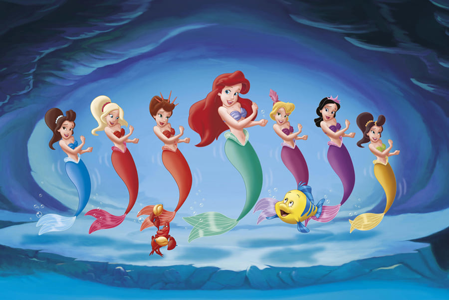 Little Mermaid wallpaper mural