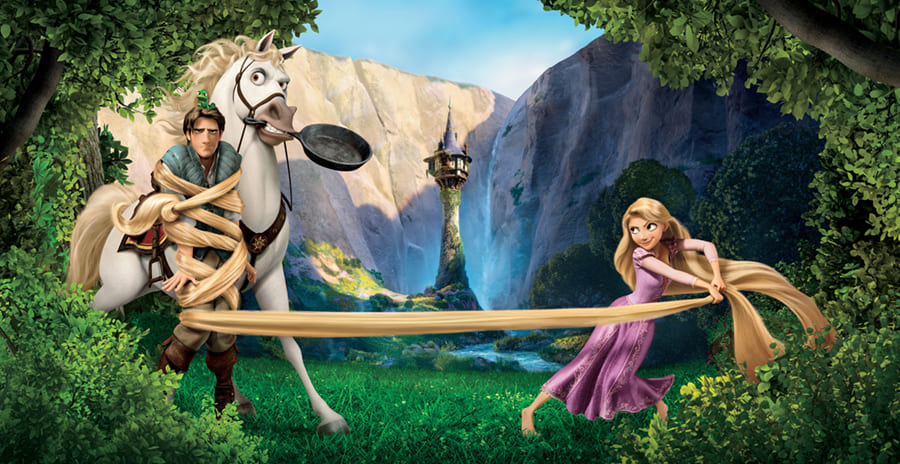 Rapunzel wallpaper mural