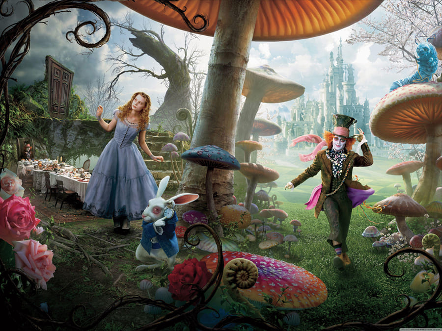 Alice In Wonderland wallpaper mural