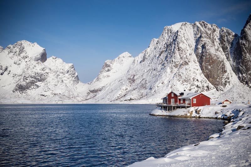 House On The Lake wallpaper mural
