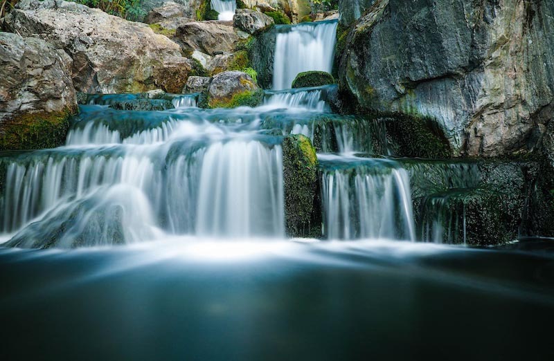 Waterfall Rocks wallpaper mural