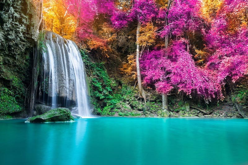Thailand National Park Waterfall wallpaper mural