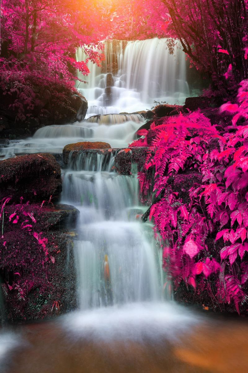 Far East Mun Daeng Waterfall wallpaper mural