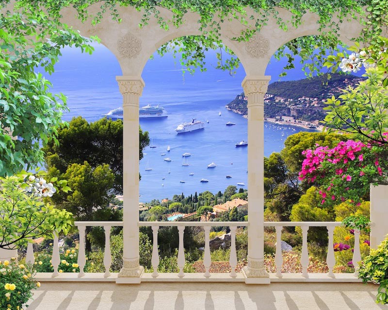 Arched View wallpaper mural