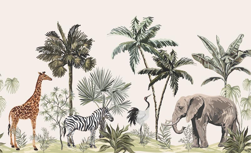 Forest Life wallpaper mural