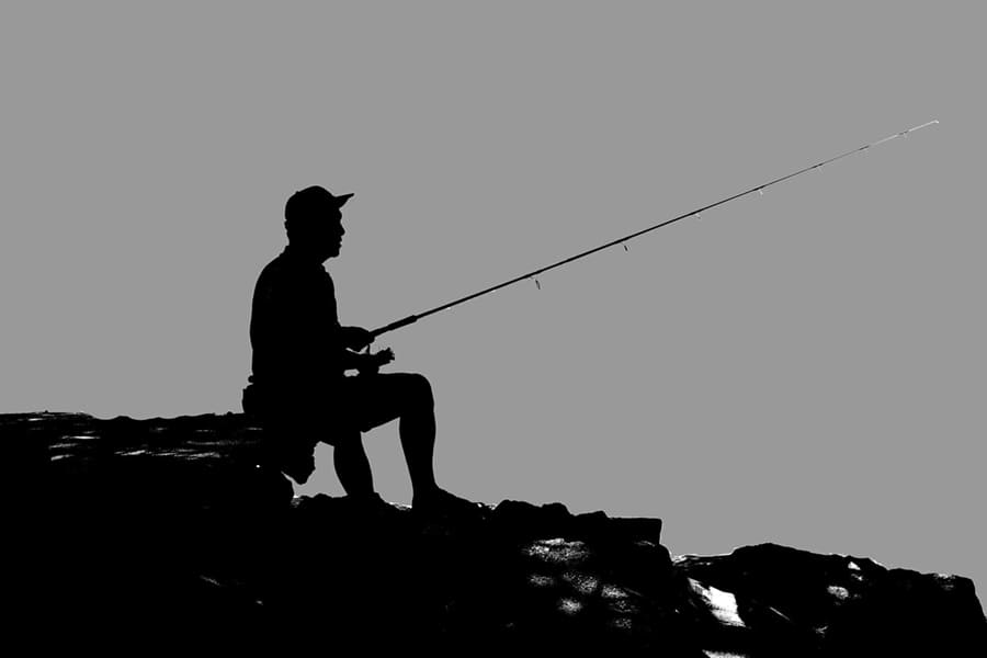Fishing wallpaper mural