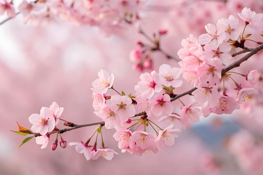 Japanese Cherry Blossom wallpaper mural