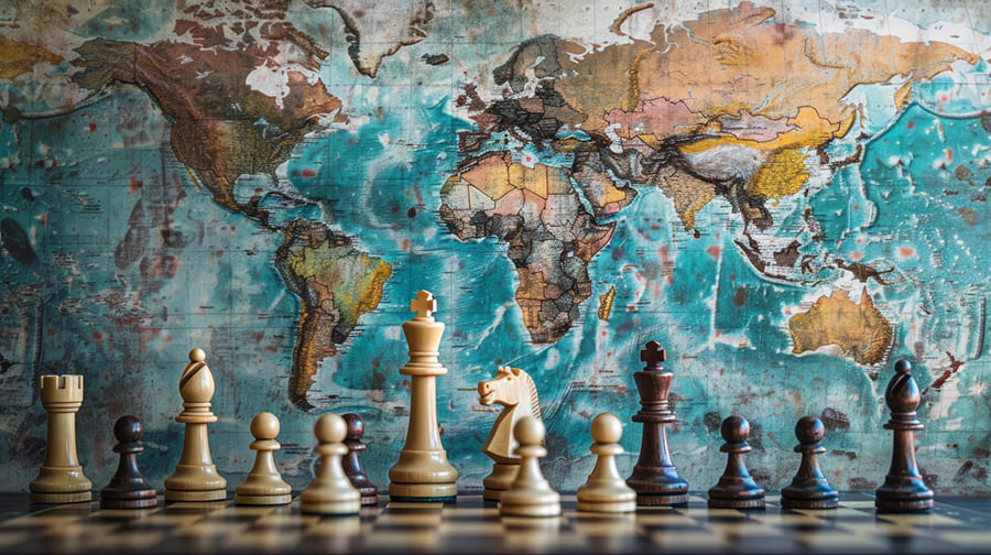 Chess wallpaper mural