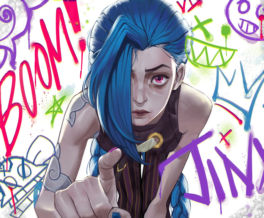 Jinx - League Of Legends wallpaper mural