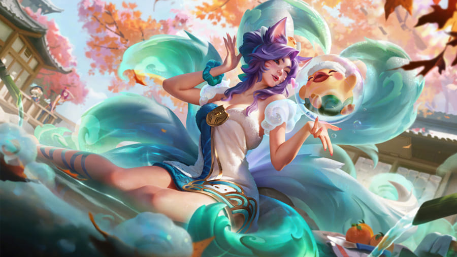 Spirit Blossom Springs Ahri - League of Legends wallpaper mural
