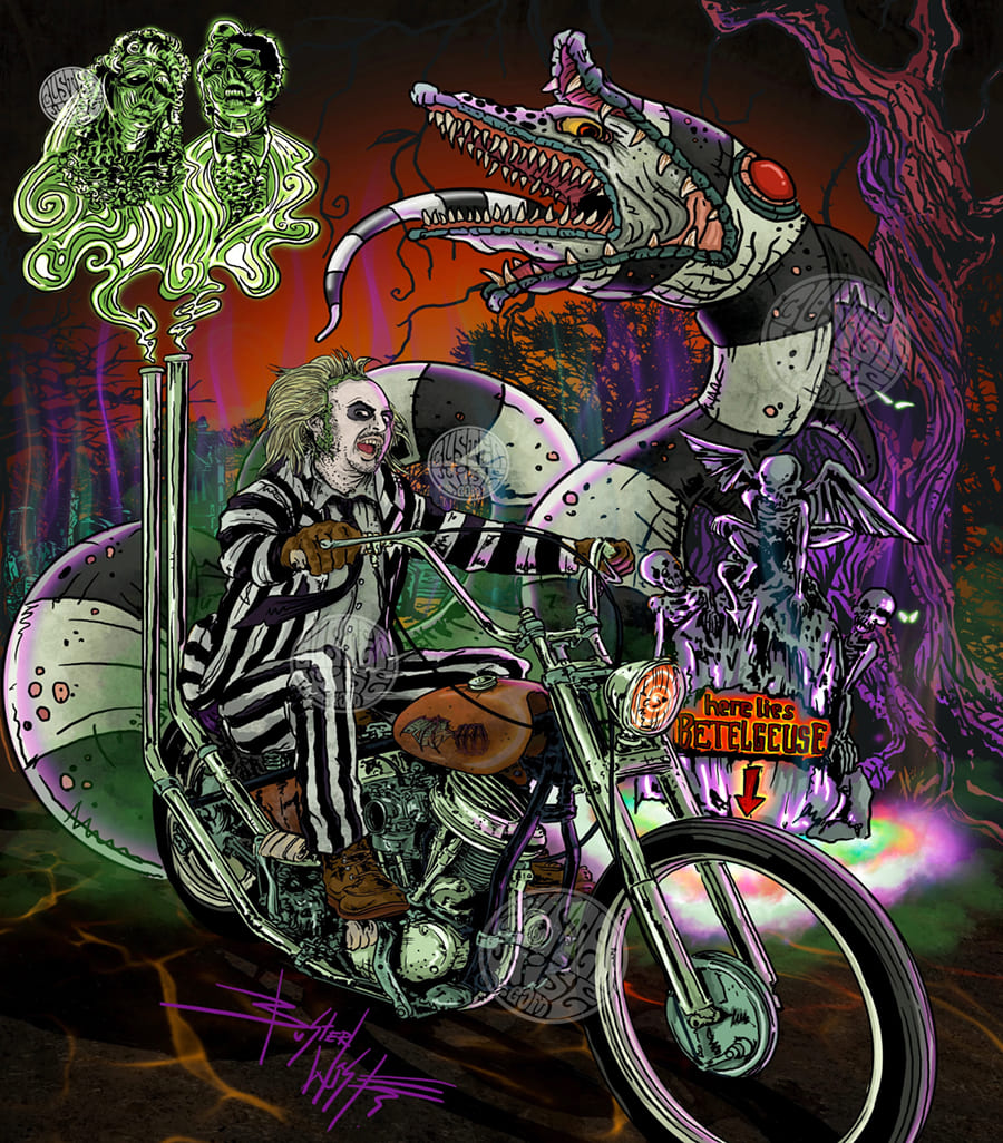 Beetlejuice Poster wallpaper mural
