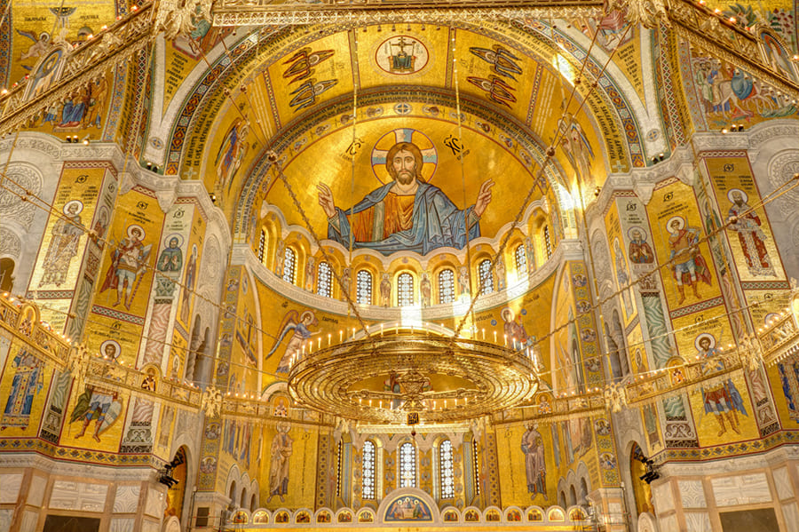 Jesus And Church wallpaper mural