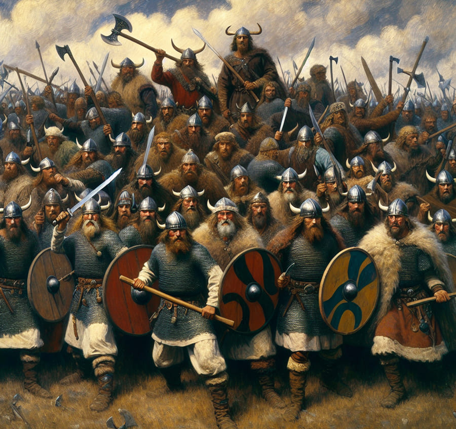 Viking wallpaper mural