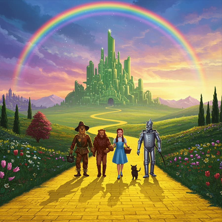 Wizard Of Oz Poster wallpaper mural