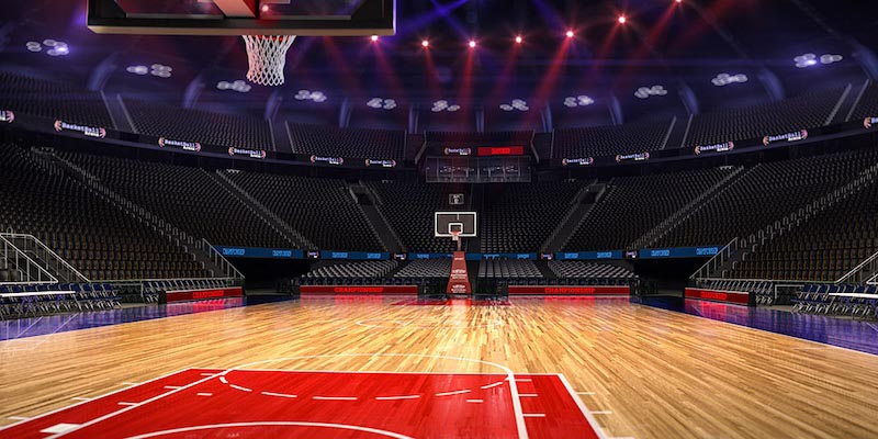 Basketball Court wallpaper mural