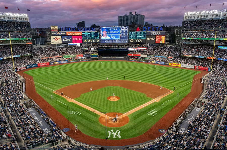 Baseball wallpaper mural