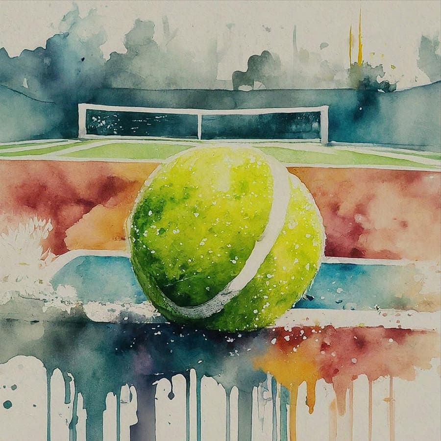 Tennis Poster wallpaper mural