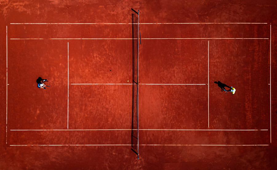Tennis Court wallpaper mural