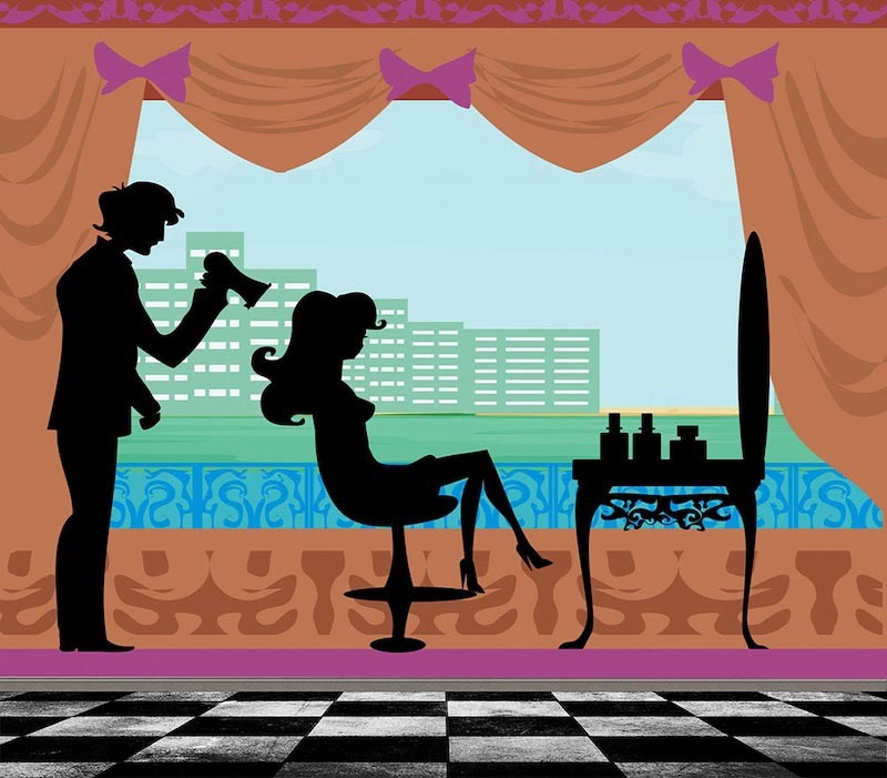 Beauty expert - Photo wallpaper decor applied