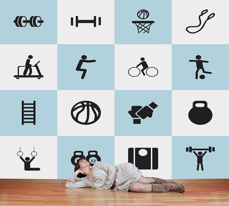 Sport - Photo wallpaper decor applied