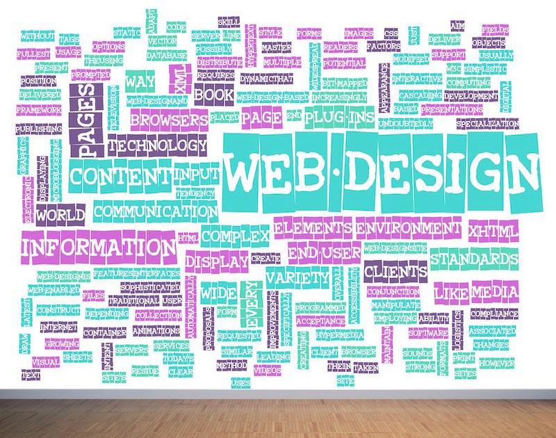 Design marvel - Mural wallpaper applied