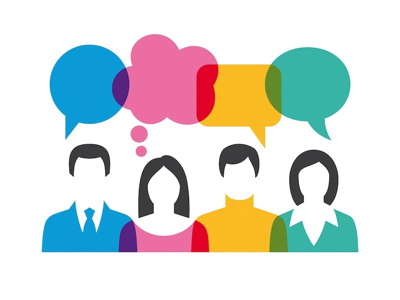 Listen to every idea - 3D wallpaper decoration