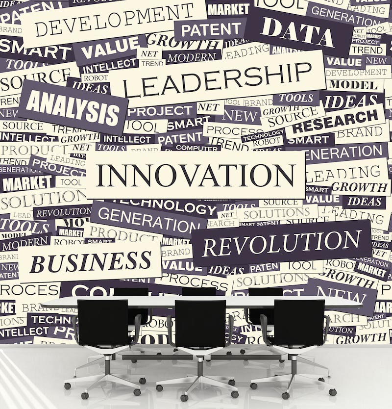 Innovation - 3D wallpaper decoration applied