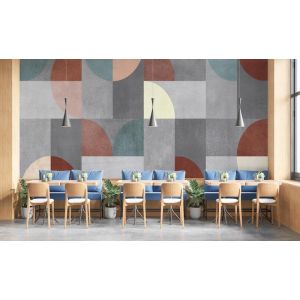 Retro Shapes Abstract Art