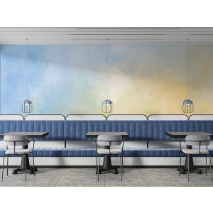 Hazy Horizon Abstract Art