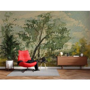 Vintage Watercolor Forest