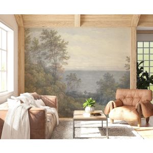 Vintage Lake View Landscape