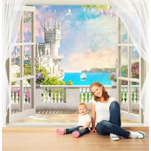 Fairytale Castle From The Window