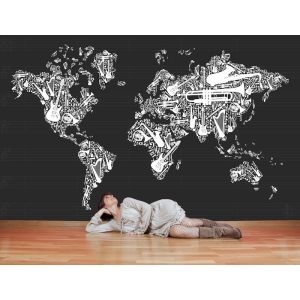 World Map Of Musical Instruments